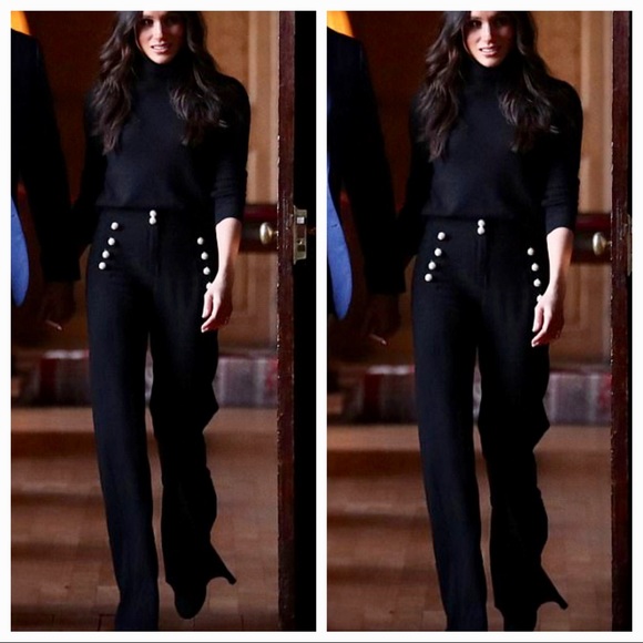 ✨RESTOCK ✨Black gold button side pocket pants - Picture 4 of 8